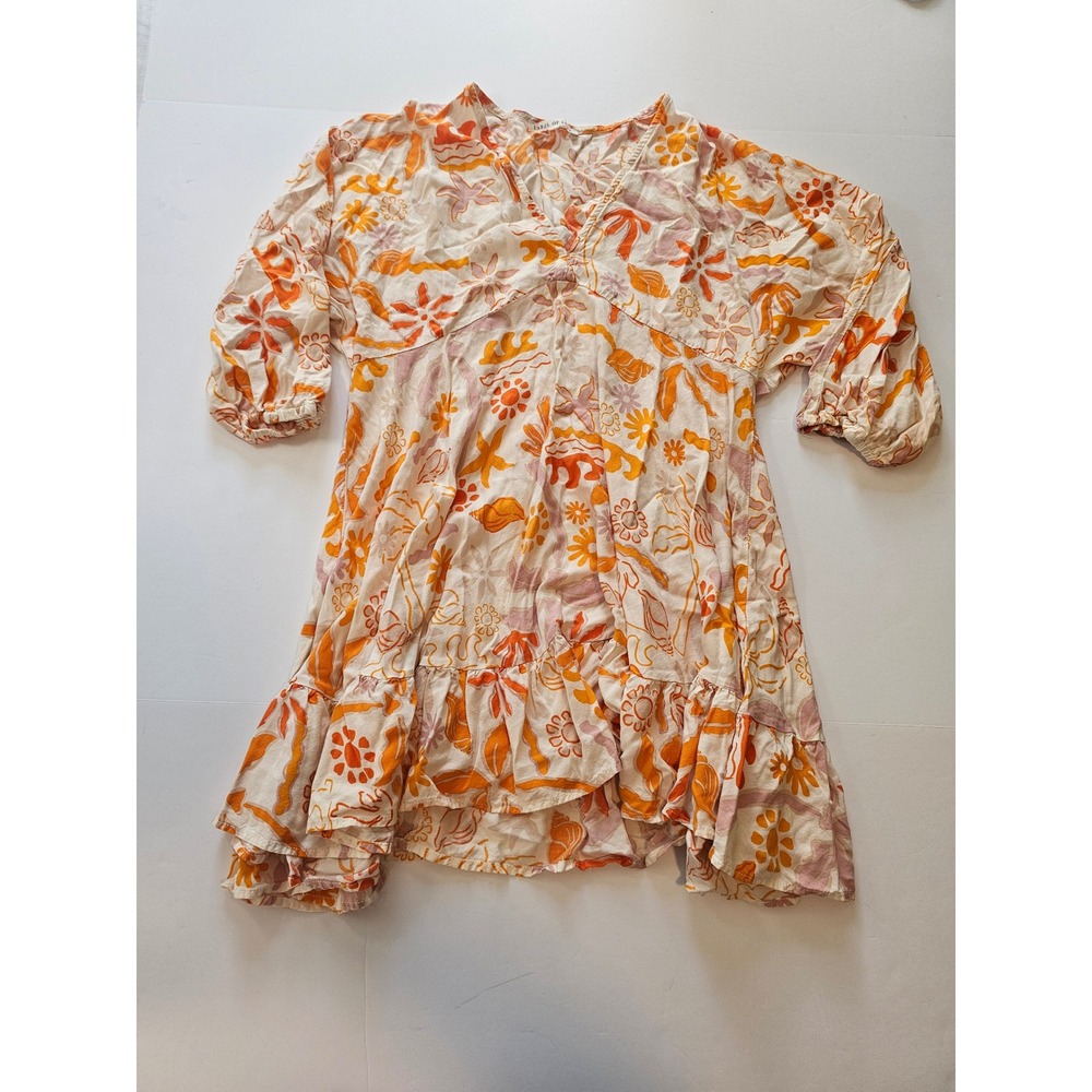 Label of Love Mini Dress Women S Orange Boho Coastal Shell Starfish‎